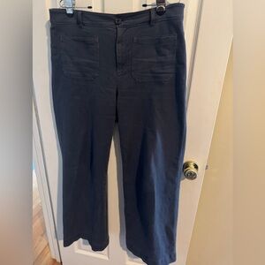 Loft Dark Blue High-Waisted Pants